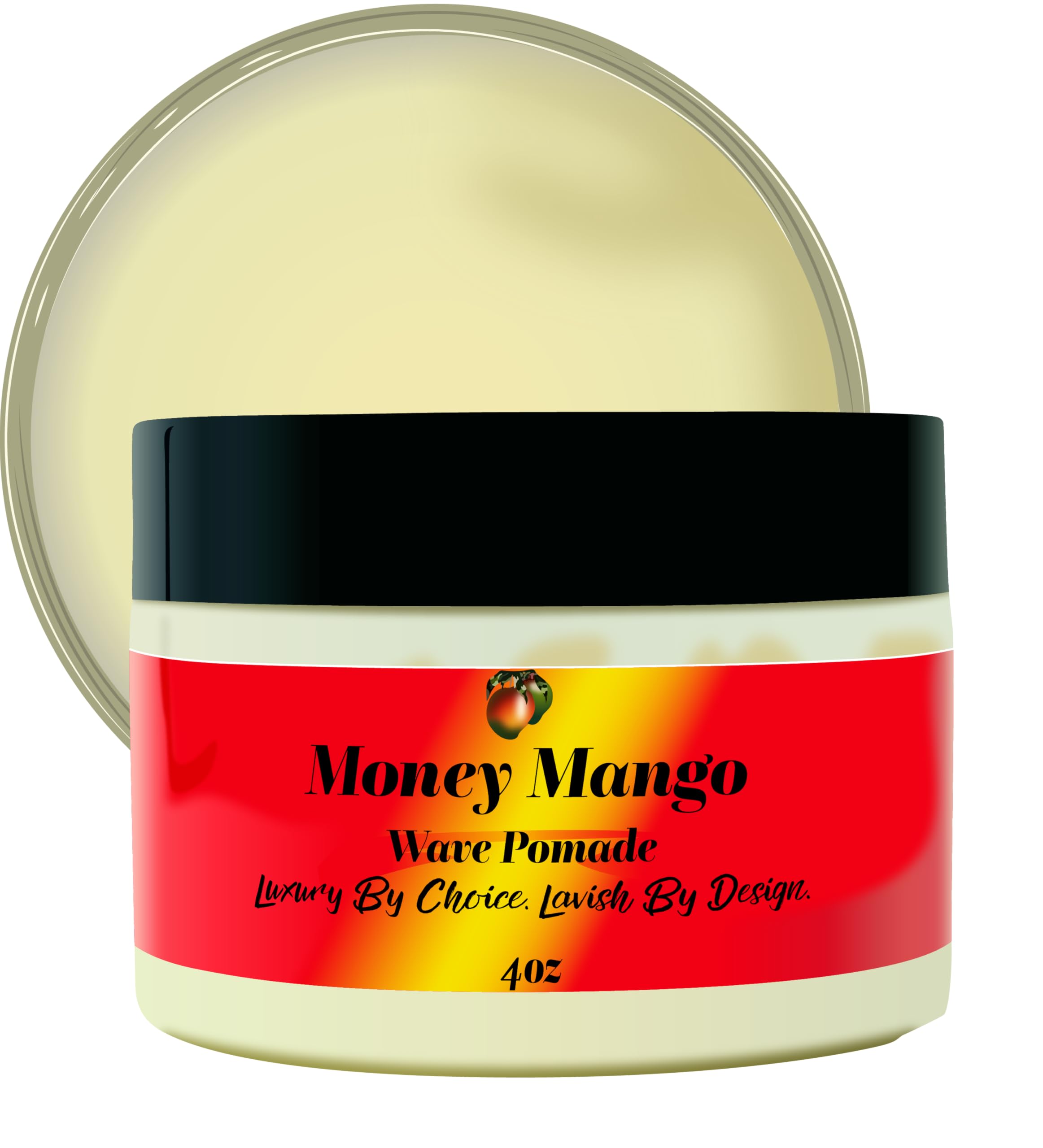Black Lavish Essentials Ultra-Smooth 360 Wave Pomade – Deep Waves, Strong Hold & Shine | Money Mango Pomade 4oz