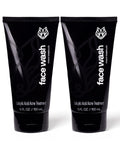 Black Wolf Charcoal Powder Face Wash for Men – 5 fl oz x2 | Deep Cleanse & Soothe Skin