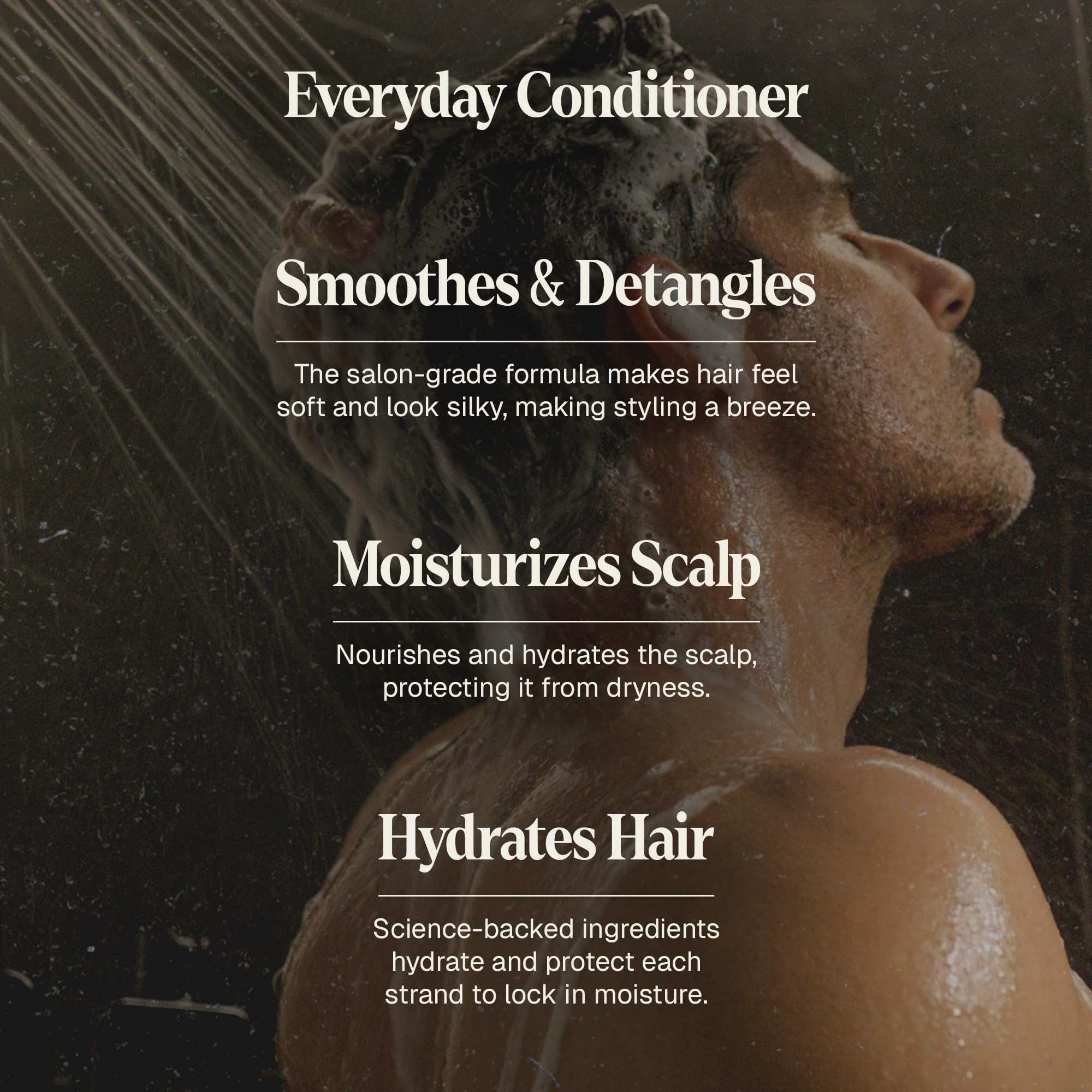 Black Wolf Mens Everyday Hair Conditioner — Salon-Grade Hydration & Detangling