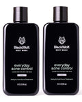 Black Wolf Salicylic Acid Body Wash for Men – Charcoal, 2-Pack (10 oz each)