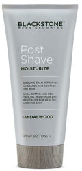 Blackstone Men's Post Shave Moisturizer with Tea Tree Oil & Shea Butter | Cooling Sandalwood Balm 6 oz