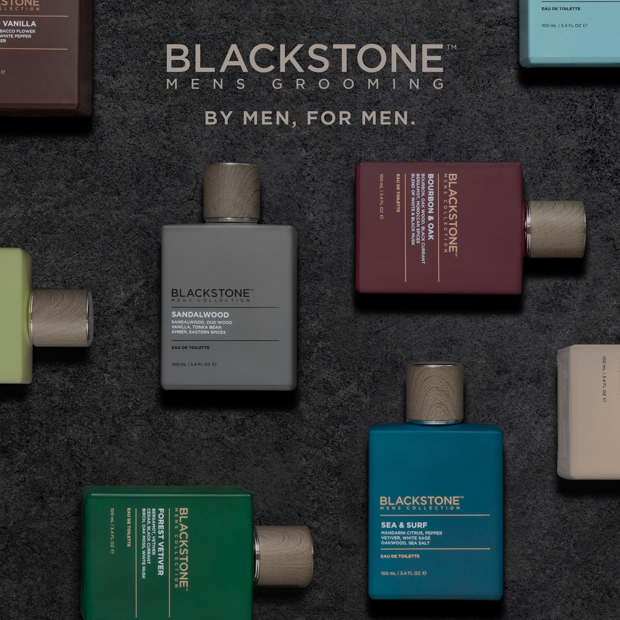 Blackstone Sea & Surf Eau de Toilette for Men – Fresh Coastal Scent, Long-Lasting, 3.4 fl oz