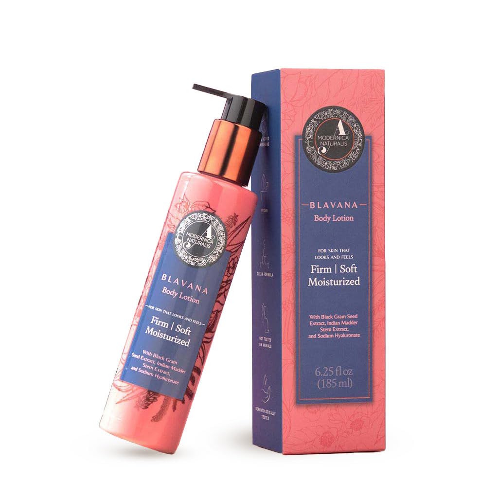 Blavana Body Lotion — Intensely Moisturizes Dry Crepey Skin | Fast-Absorbing, Lightweight | The Ayurveda Experience | 6.25 fl oz