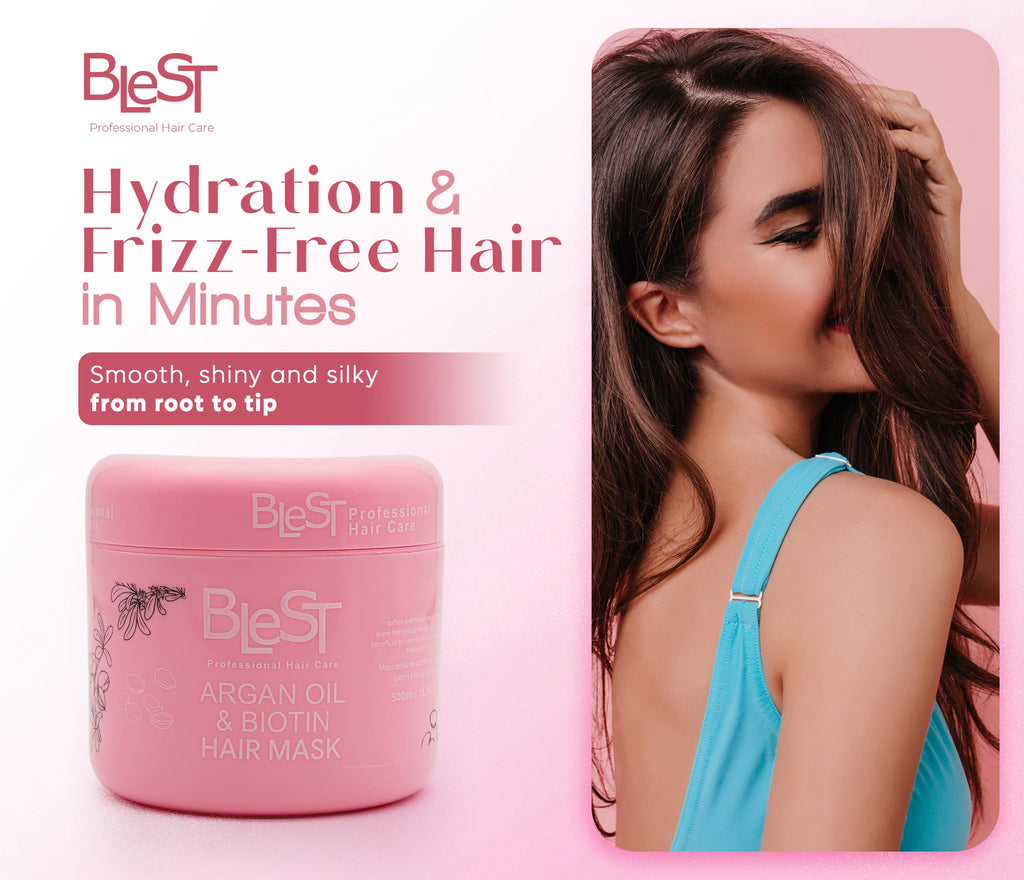 BLEST PROFESSIONAL HAIR CARE MASK – Deep Repair for Dry, Damaged or Frizzy Hair, 500 ml