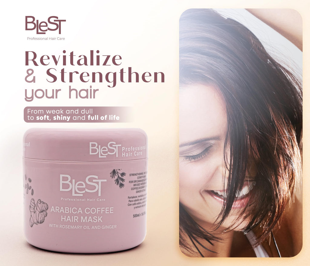 BLEST Professional Hair Care Mask – Deep Repair for Dry, Damaged or Frizzy Hair (500 ml) | Vegan