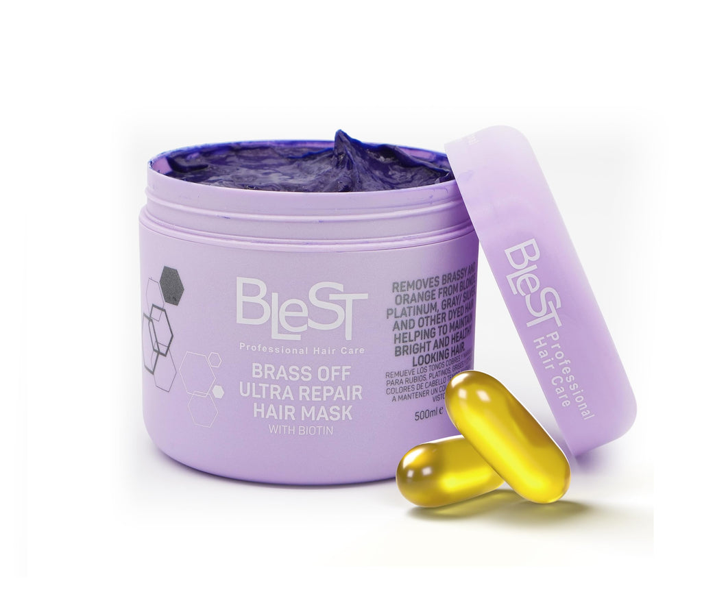 BLEST PROFESSIONAL HAIR CARE MASK – Deep Repair for Dry, Damaged, or Frizzy Hair | 500 ml, Vegan & Biotin-Infused