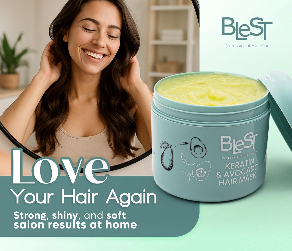 BLEST PROFESSIONAL HAIR CARE MASK – Deep Repair for Dry, Damaged or Frizzy Hair (500 ml)