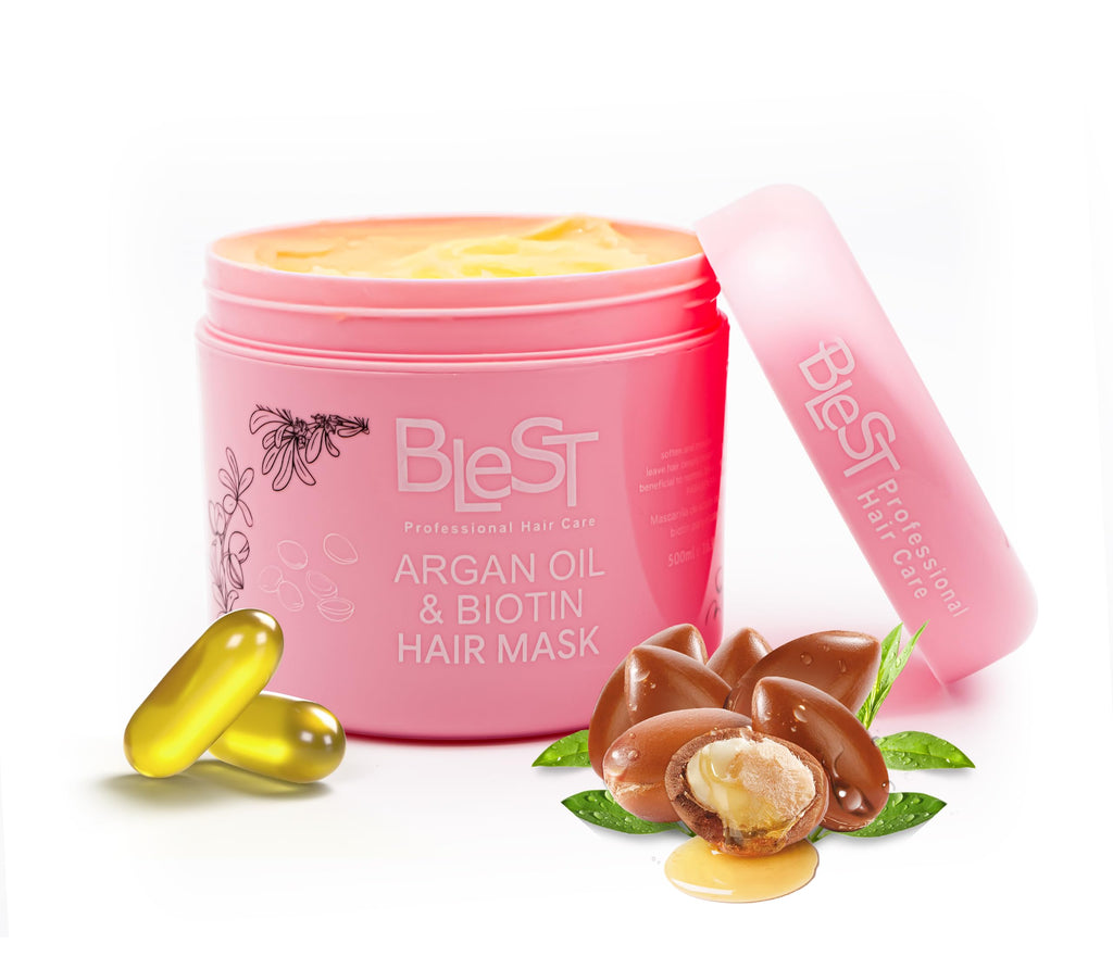 BLEST PROFESSIONAL HAIR CARE MASK – Deep Repair for Dry, Damaged or Frizzy Hair, 500 ml