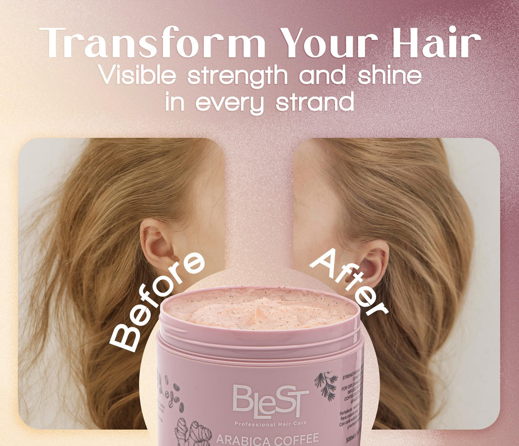 BLEST Professional Hair Care Mask – Deep Repair for Dry, Damaged or Frizzy Hair (500 ml) | Vegan