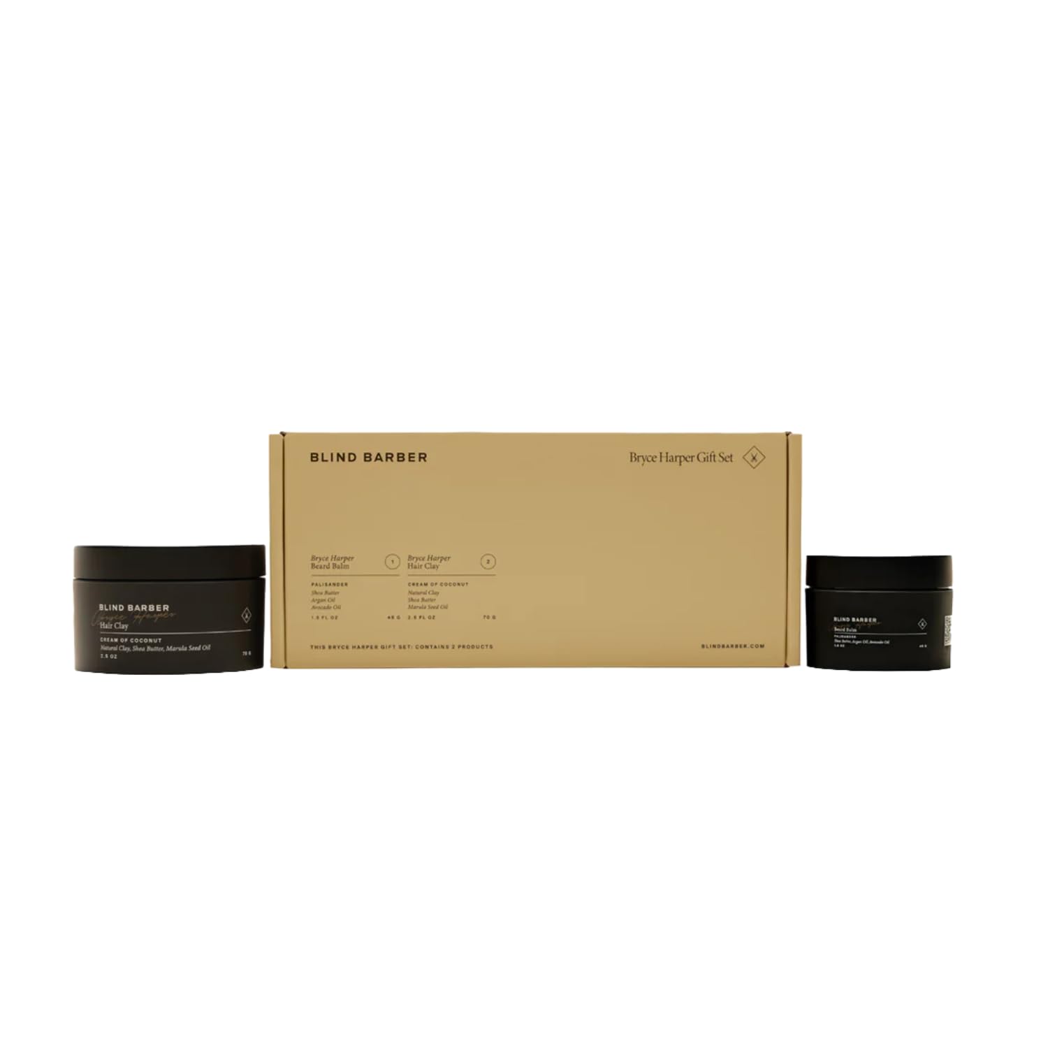 Blind Barber Bryce Harper Gift Set — Two-Piece Hair Clay + Beard Balm for Men
