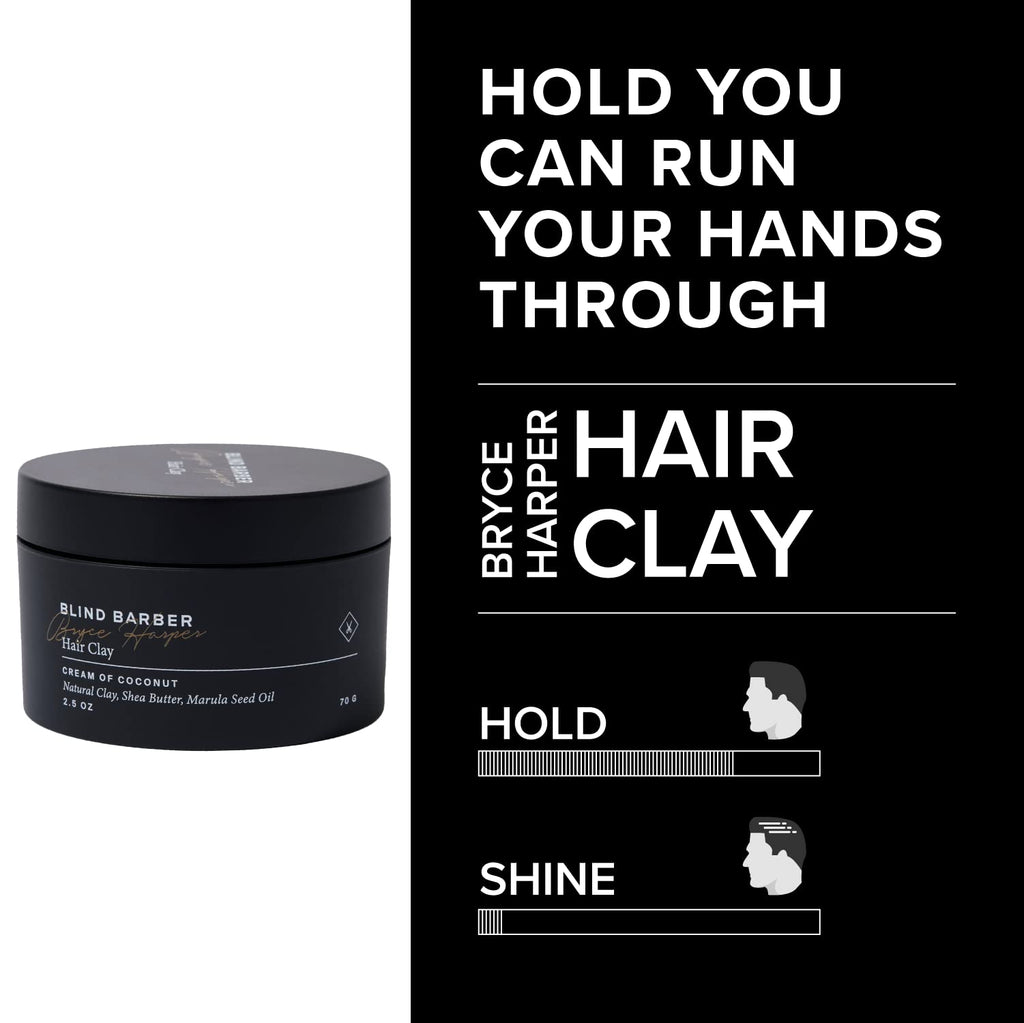 Blind Barber Bryce Harper Gift Set — Two-Piece Hair Clay + Beard Balm for Men