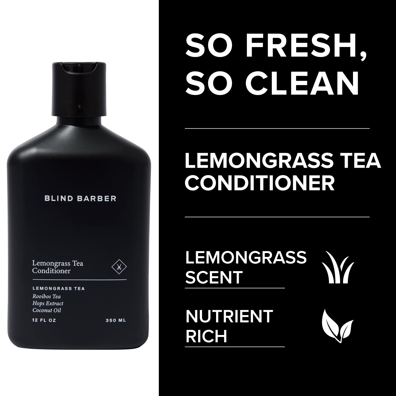 Blind Barber Lemongrass Tea Conditioner for Men — Sulfate Free, Weightless Body & Shine (32 oz)