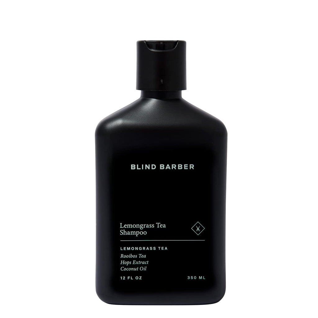 Blind Barber Lemongrass Tea Daily Clarifying Shampoo for Men — Sulfate-Free, Minty Fresh, Hair Thickening Cleanse (12 oz)