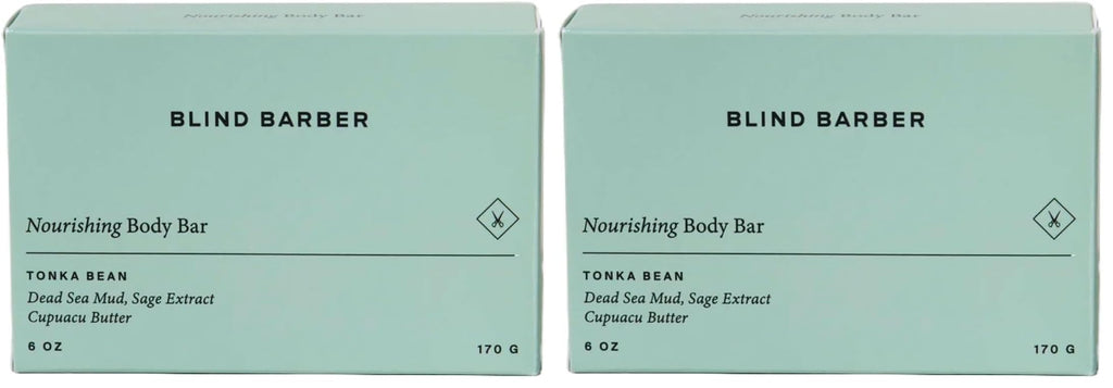 Blind Barber Nourishing Bar Soap for Men – Hydrating Body Bar, Gentle Cleanse (Pack of 2)