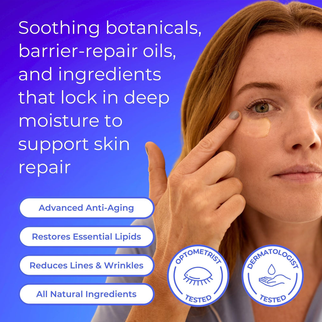 Blinkjoy Restorative Under Eye Balm – Fragrance-Free, Omega-Rich Anti-Aging Eye Cream