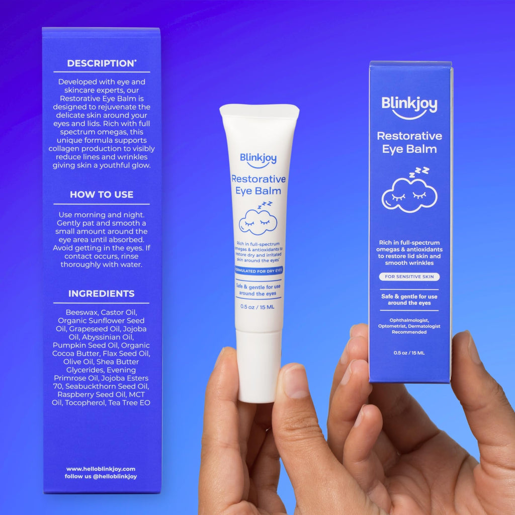 Blinkjoy Restorative Under Eye Balm – Fragrance-Free, Omega-Rich Anti-Aging Eye Cream