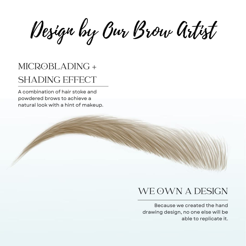 Bliss and Beyond USA Eyebrow Tattoo Stickers – 2 Sheets, 24 Pairs, Waterproof & Long-Lasting, Natural Look (Dramatic Las Vegas / Light Brown)