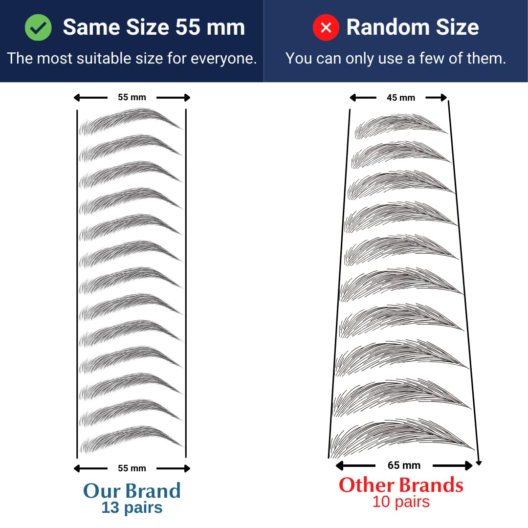 Bliss and Beyond USA | Waterproof Eyebrow Tattoo Stickers with Real Hair Stroke Look