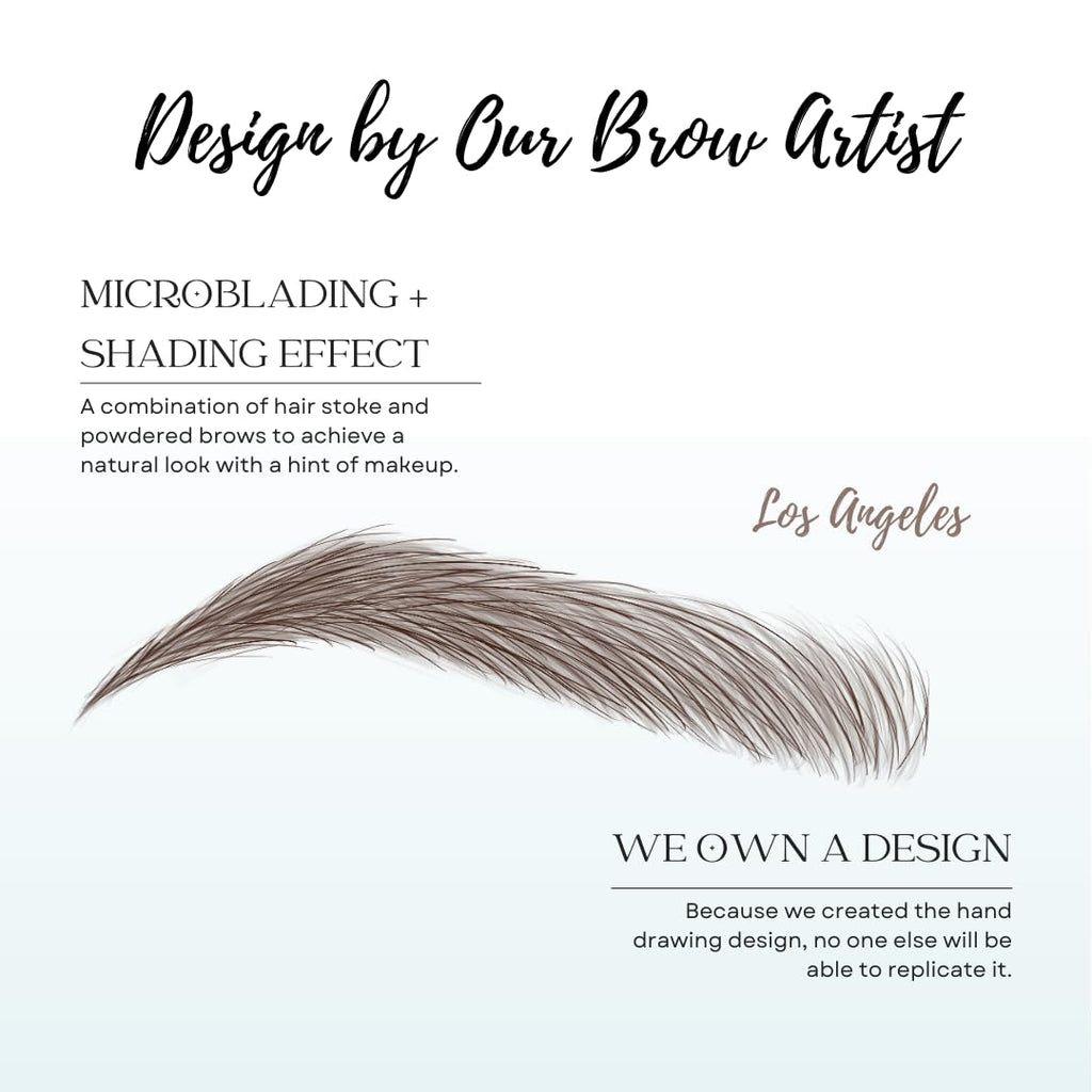 Bliss and Beyond USA Eyebrow Tattoo – Waterproof, Long-Lasting, Natural-Looking Brown (Two Sheets, Same Size)