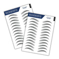Bliss and Beyond USA Waterproof Eyebrow Sticker – Long-Lasting, Natural-Look Brow (Dramatic Miami, Black) | 2 Sheets