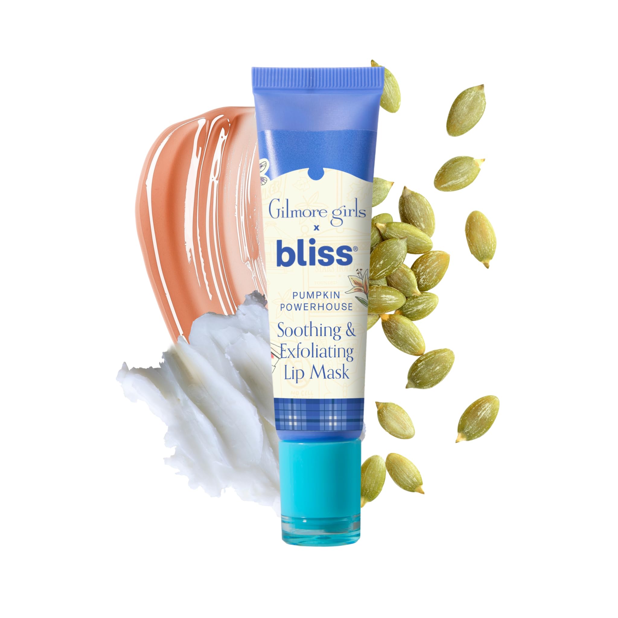 Bliss Gilmore Girls Pumpkin Powerhouse Exfoliating Lip Mask | Overnight Hydration for Dry Lips