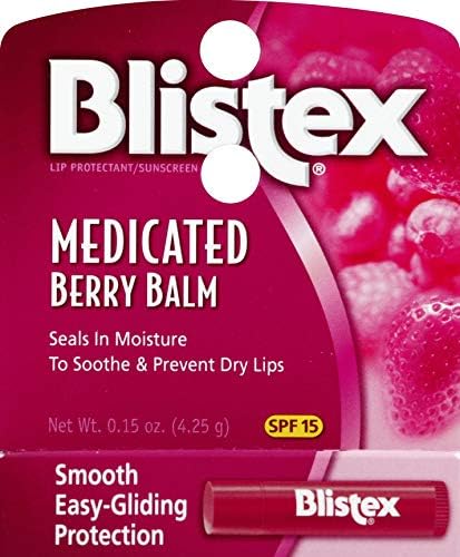 Blistex Medicated Lip Balm Berry – 0.15 oz Tubes (Pack of 24) | SPF 15