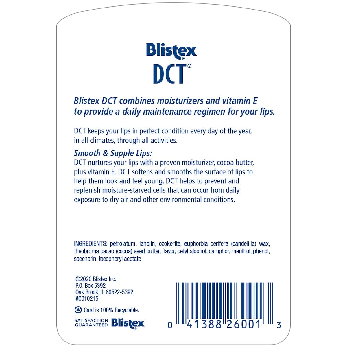 Blistex DCT Daily Conditioning Treatment – 0.25 oz Bundle of 5