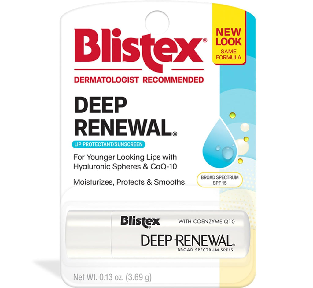 Blistex Deep Renewal Lip Protectant Balm SPF 15 — 4 × 0.13 oz