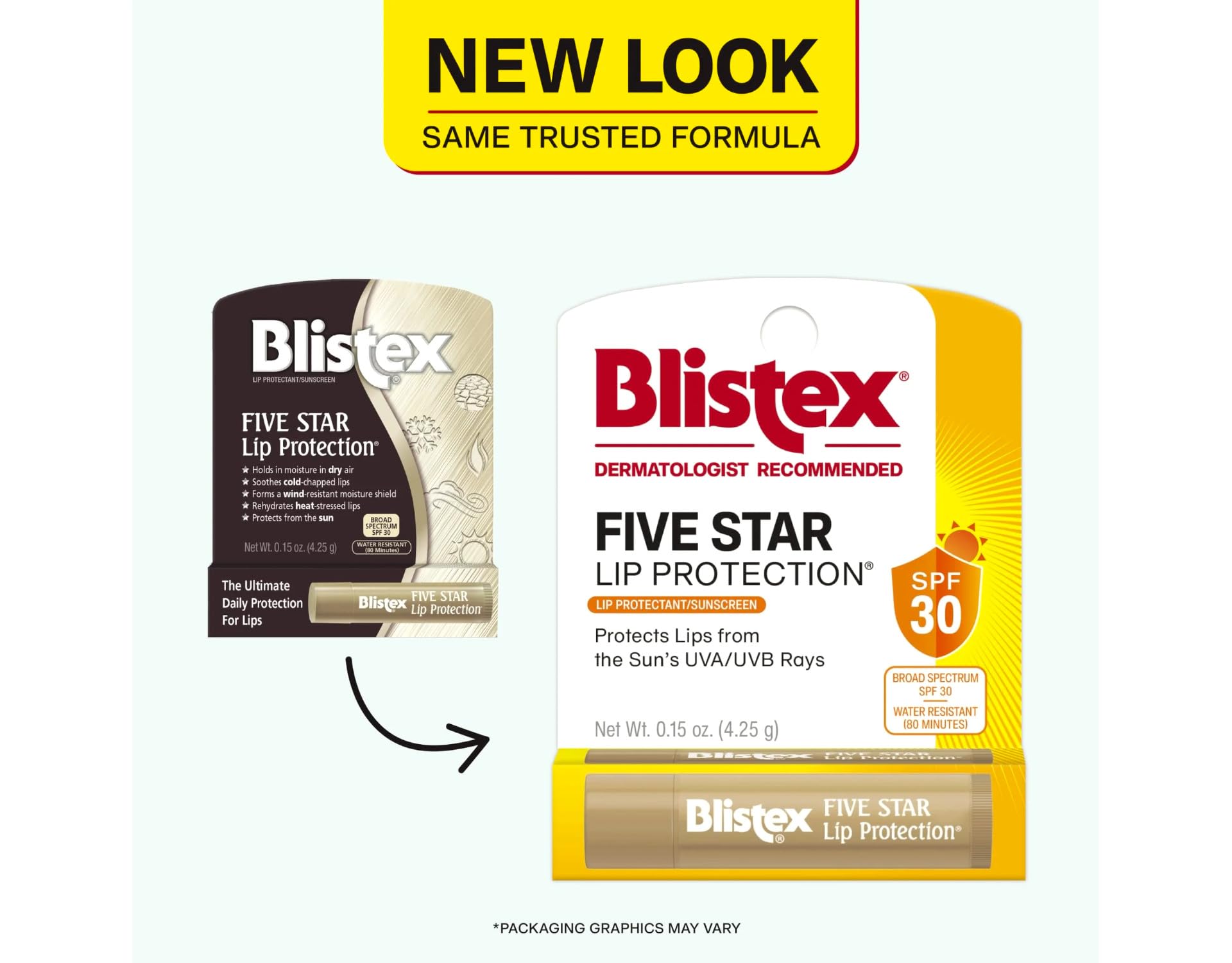 Blistex Five Star SPF 30 Lip Protectant – Pack of 12, 0.15 oz Tubes
