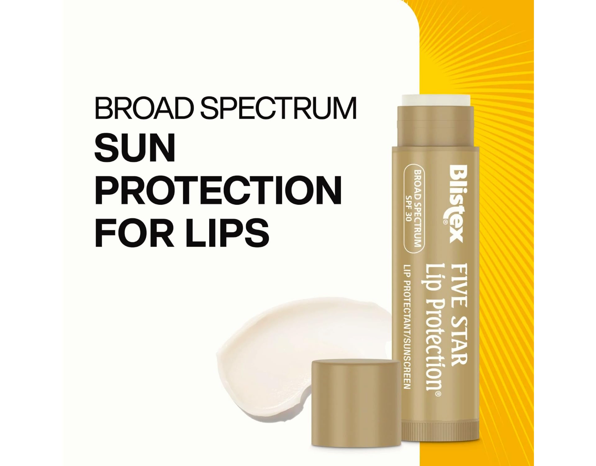 Blistex Five Star SPF 30 Lip Protectant – Pack of 12, 0.15 oz Tubes