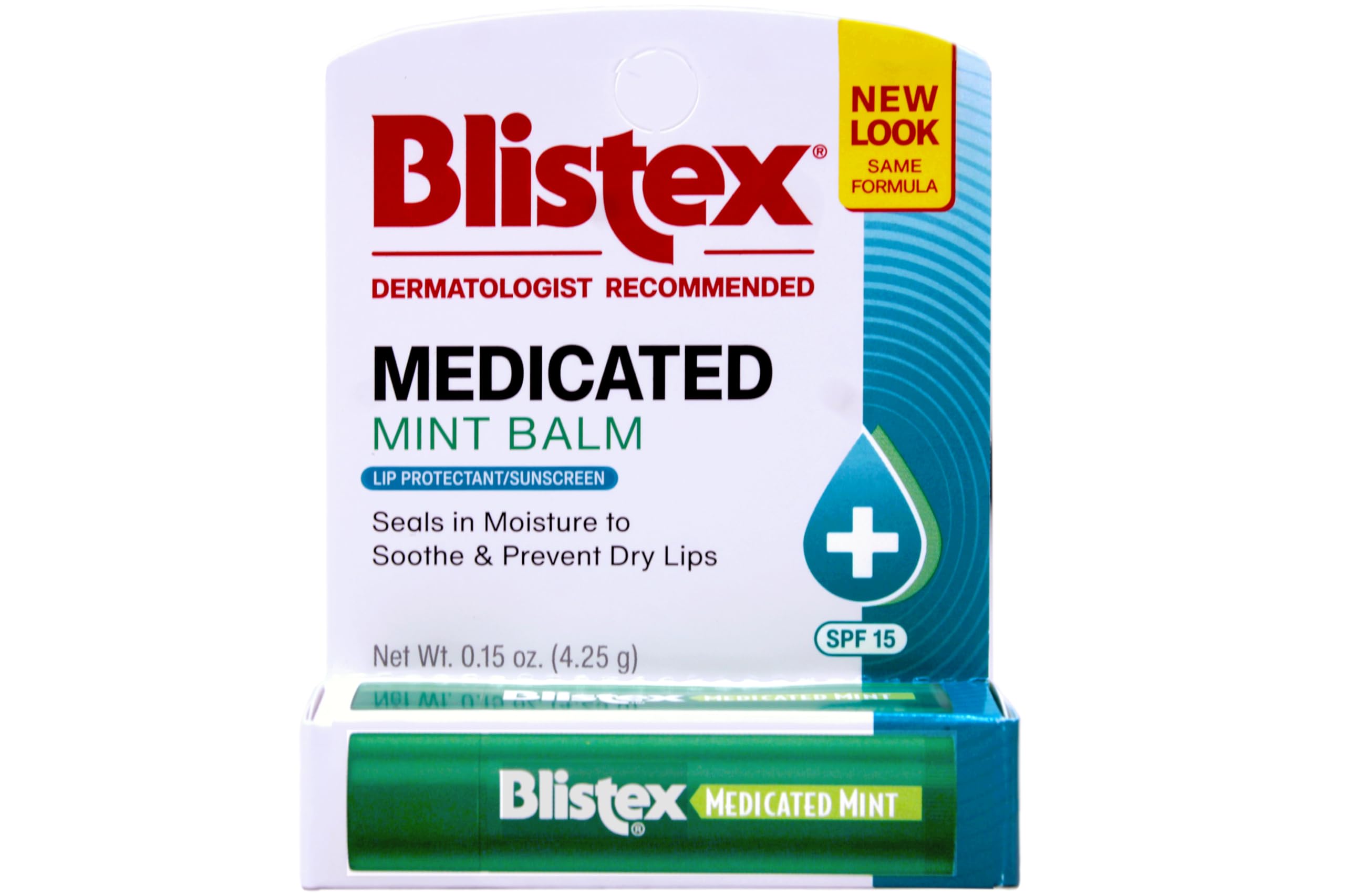 Blistex Medicated Lip Balm SPF 15 Mint – Value Pack (6 x 0.15 oz)