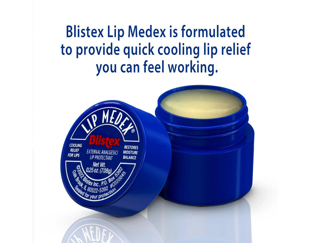 Blistex Lip Medex 0.25 oz – Pack of 24 | Quick Cooling Lip Relief