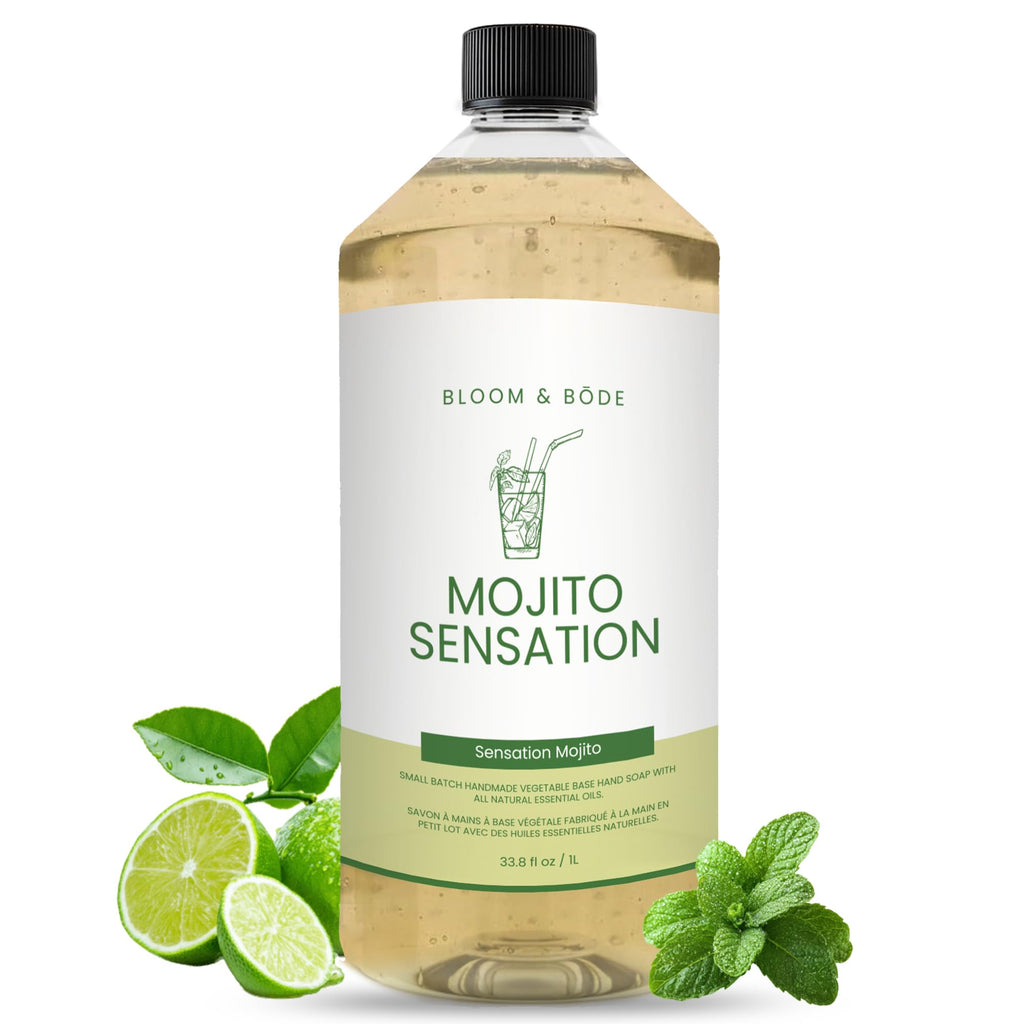 Bloom & Bōde Mojito Sensation Luxury Hand Soap Refill — Gentle, Aloe Vera, 33.8 oz