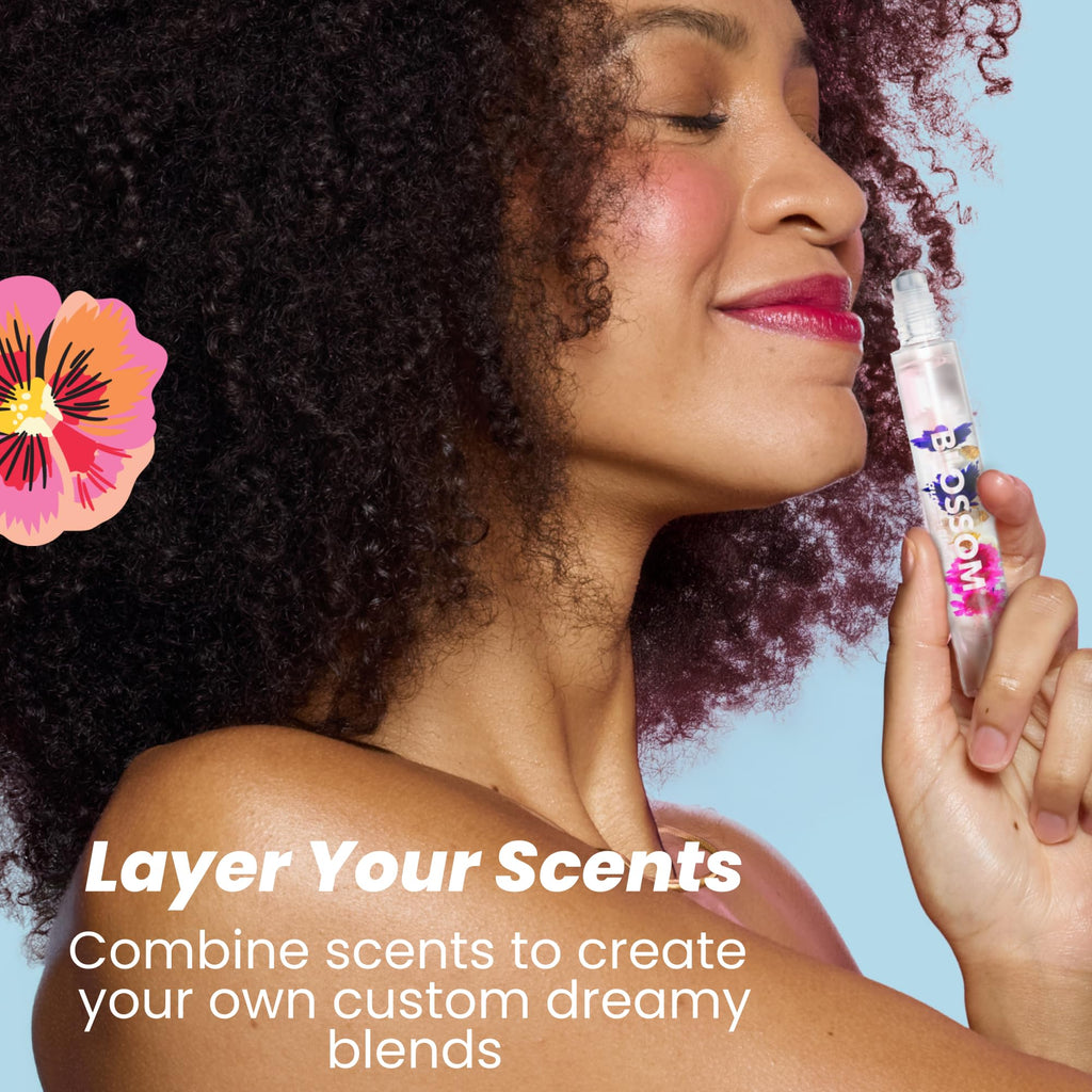 Blossom Honey Jasmine Roll-On Perfume Oil – Alcohol-Free, Real Flowers, Made in USA