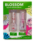 Blossom pH Color-Changing Lip Balm 2-Pack – Red & Blush, Strawberry Scent, Real Flower Infused