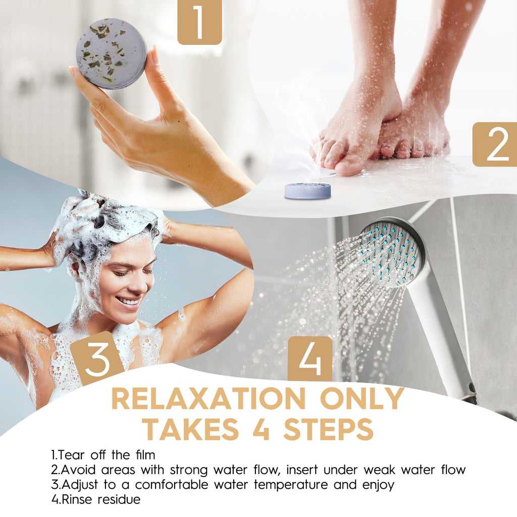 BLRIET Shower Steamers Aromatherapy - 8-Pack Fruit Scents | At-Home Spa Gift