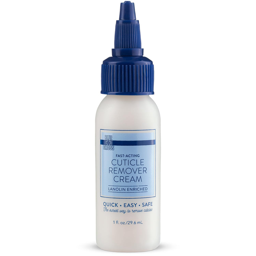 Blue Cross Cuticle Remover Cream & Nail Care Oil – 1oz Each, 2-Pack Gift Set, Made in USA