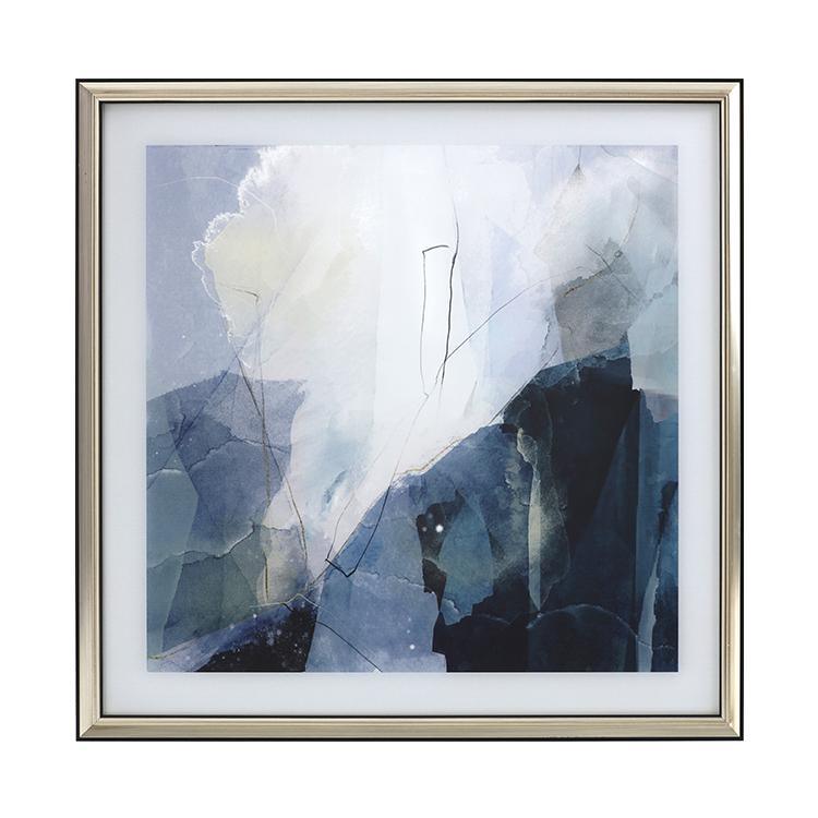 Blue Framed Wall Art Print 70*70cm