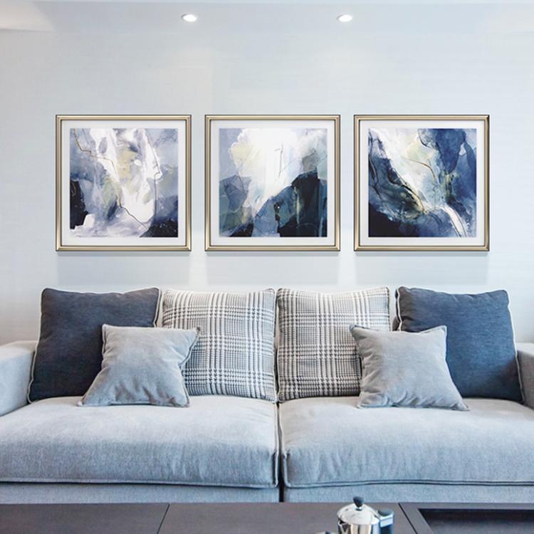 Blue Framed Wall Art Print 70*70cm