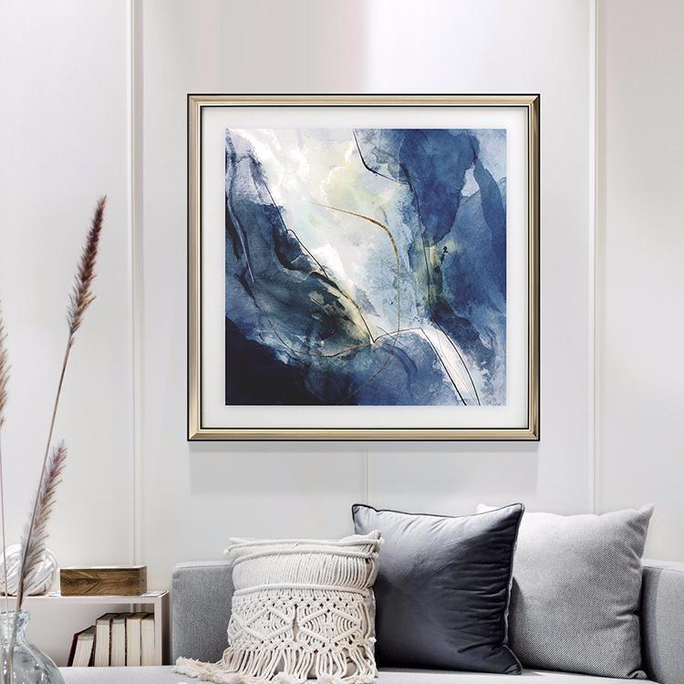 Blue Framed Wall Art Print 70*70cm