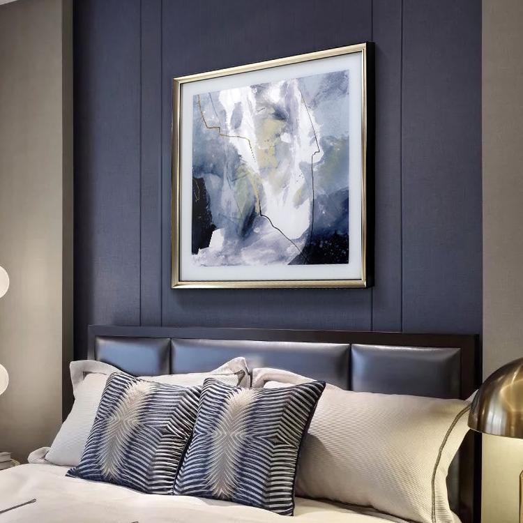 Blue Framed Wall Art Print 70*70cm