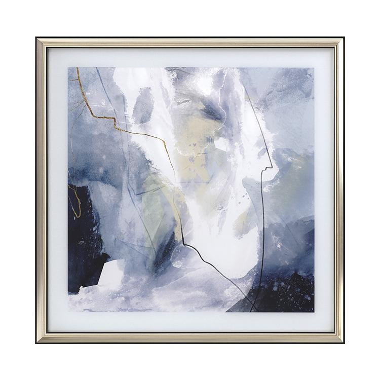 Blue Framed Wall Art Print 70*70cm