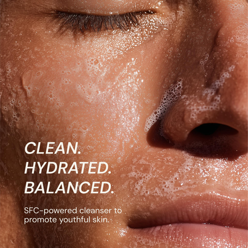 Blueprint Bryan Johnson Gentle Facial Cleanser with SFC & Hyaluronic Acid – Vegan, Fragrance-Free Gel Cleanser