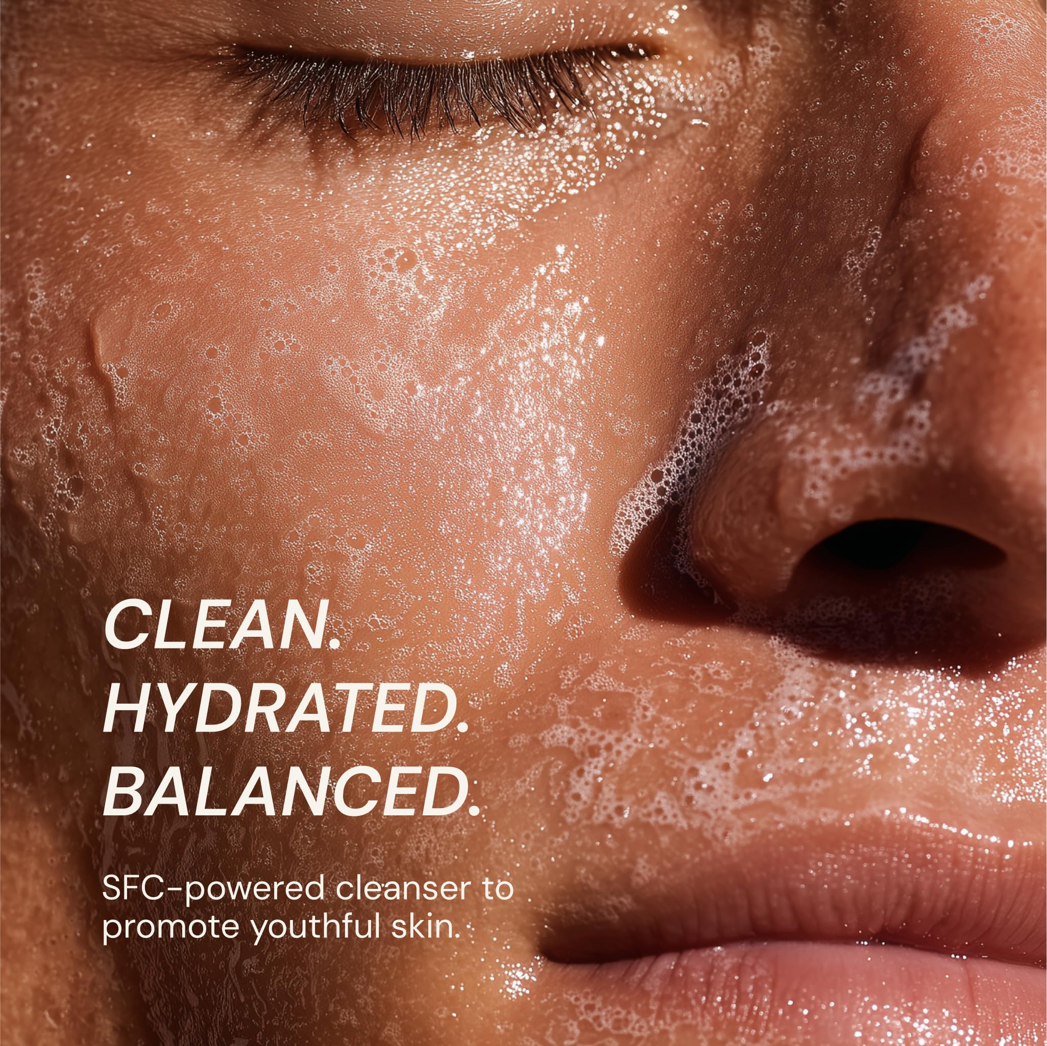Blueprint Bryan Johnson Gentle Facial Cleanser with SFC & Hyaluronic Acid – Vegan, Fragrance-Free Gel Cleanser