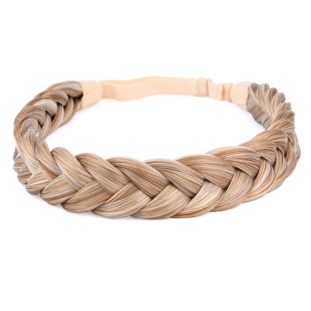 BOBIYA 2-Strand Synthetic Hair Braided Headband | Golden Blonde