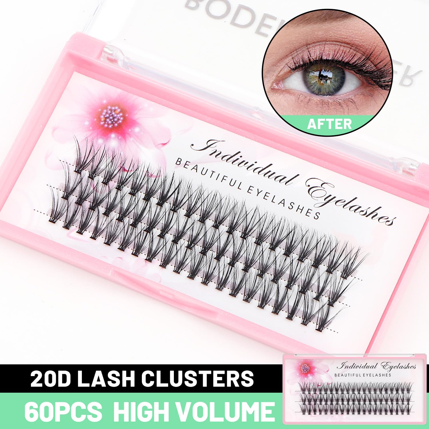 Bodermincer 20D False Eyelashes 0.07mm | Natural D Curl, 8–22mm | 5 Packs Bulk