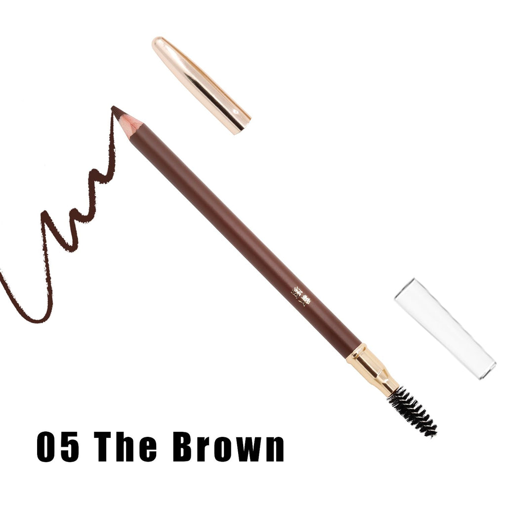 Bodermincer Eyebrow Pencil – Long-Lasting Waterproof Automatic Liner, 5 Colors (5pcs, 5# Brown)