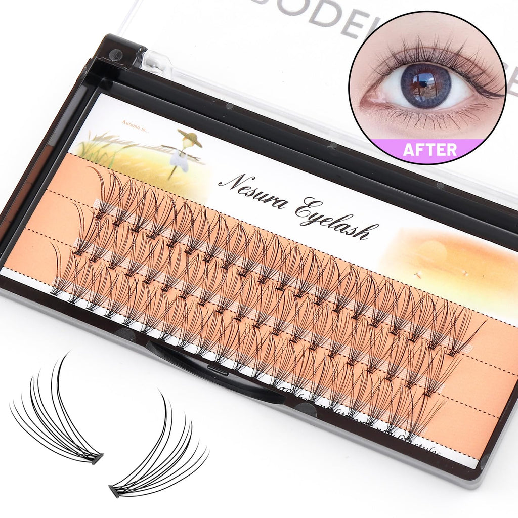 Bodermincer 60pcs Mixed Black Handmade False Eyelashes – 6–16mm, 10D–60D, 5 Packs (11mm)