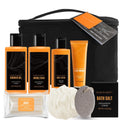 Body & Earth Gift Baskets for Men – Citrus Bath & Body Set with Lotion, Face Wash & Shower Gel