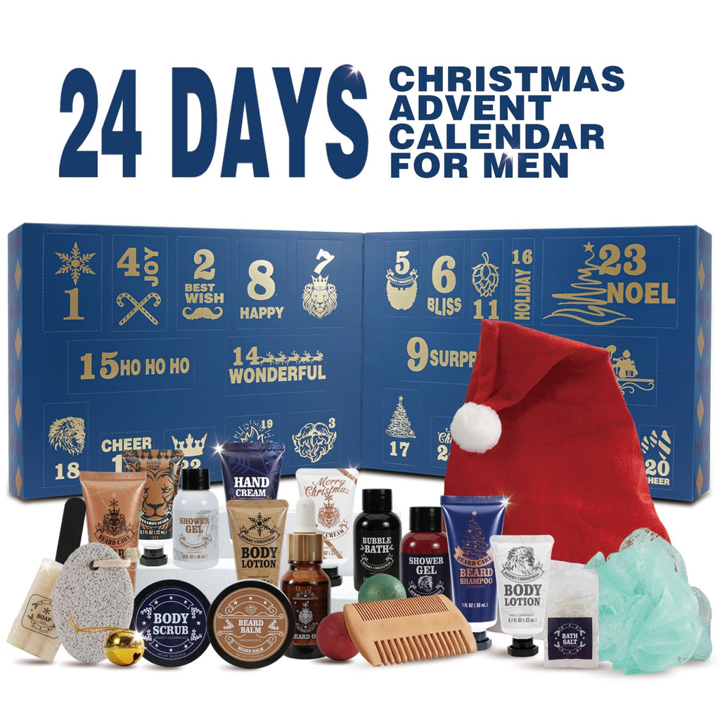 BODY & EARTH Advent Calendar 2025 – 24-Day Men's Skincare Gift